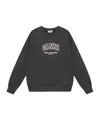 Ganni Dark Grey Isoli Oversized Sweatshirt In Black