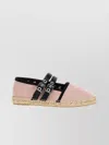 Ganni Round Toe Canvas Espadrilles