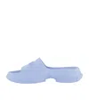 Ganni Round Toe Slippers In Blue