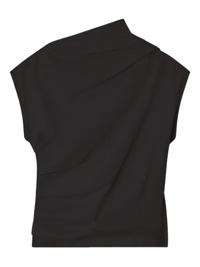 GANNI RUCHED ASYMMETRIC TOP