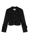 Ganni Ruched Jacket In Black