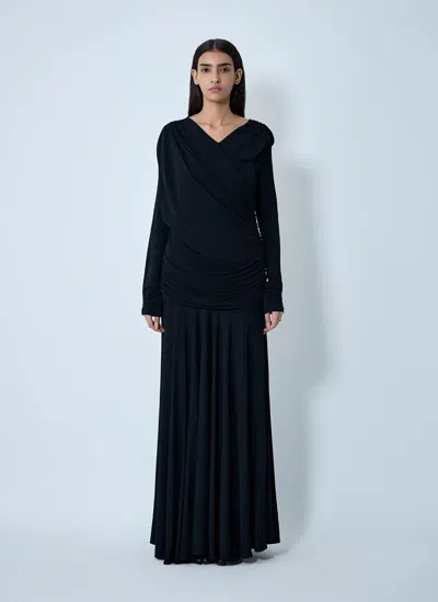 GANNI RUCHED MAXI DRESS