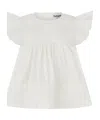 Ganni Ruffle T-shirt In White