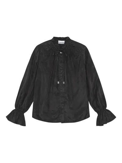 Ganni Ruffled-collar Blouse