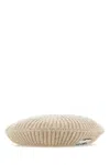 Ganni Rib Beret Hut -  - Wolle - Beige