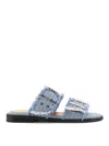 Ganni Lace Double-strap Mules Eyelet Detailing