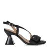 Ganni Black Big Bow High Heeled Sandals