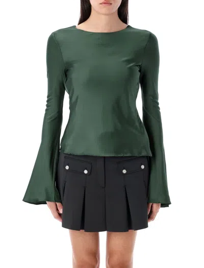 GANNI GANNI SATIN BLOUSE