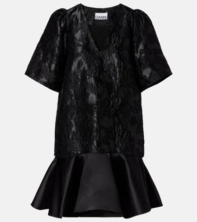 Ganni Daiwa Pier 39 Brown Polyester Shirt In Black