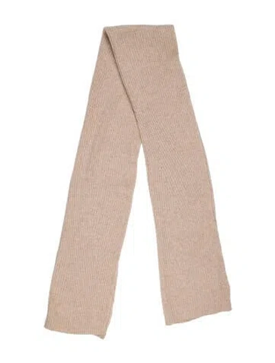 Pre-owned Ganni Scarf In Neutral