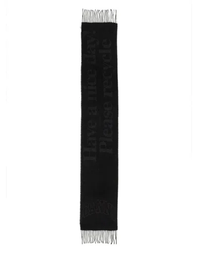 GANNI GANNI SCARF WITH LOGO