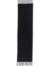 Ganni Women Scarf With Logo In Black