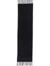 Ganni Women Scarf With Logo In Black