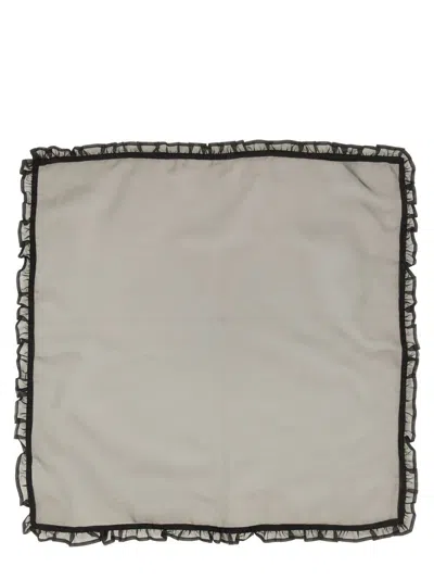 GANNI GANNI SCARF WITH RUFFLE