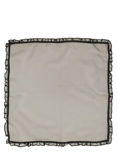 GANNI GANNI SCARF WITH RUFFLE