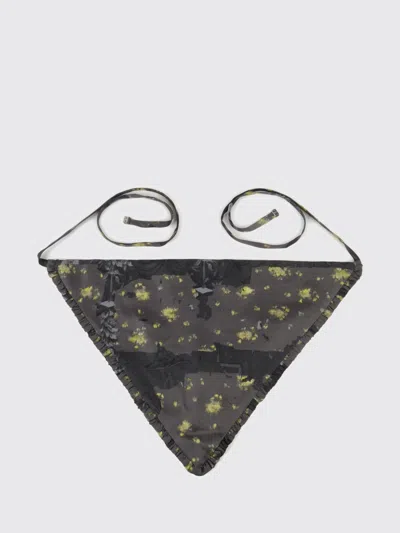 Ganni Scarf Woman In Black