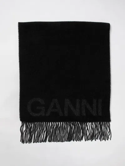 Ganni Scarf Woman  In Black
