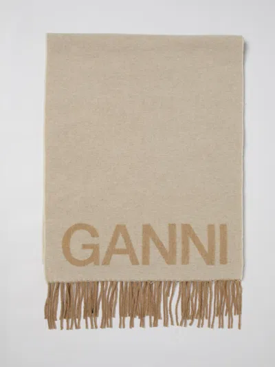 Ganni Scarf Woman  In Neutral