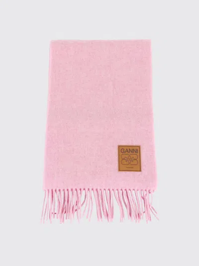 Ganni Scarf Woman  In Brown