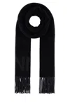 Ganni Women Embroidered Wool Scarf