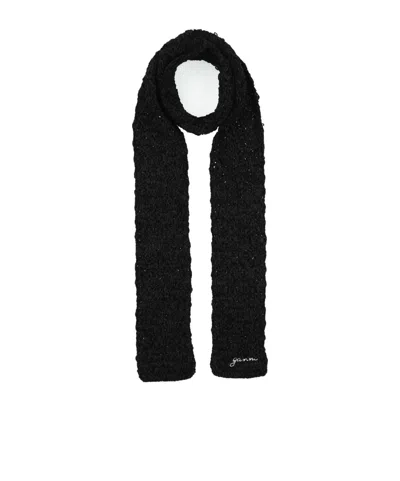Ganni Scarves And Foulards In Black