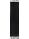 Ganni Women Scarf With Logo In Black
