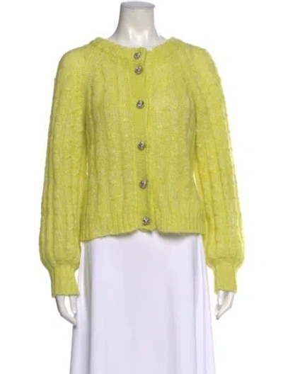 Pre-owned Ganni Scoop Neck Sweater In Multi