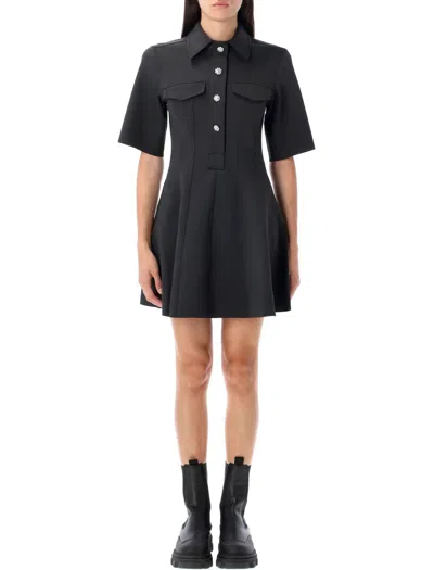 GANNI GANNI FLARED MINI DRESS