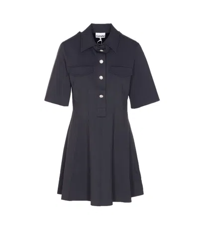 GANNI SCUBA NEOPRENE DRESS