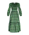 Ganni Women Maxi Dress In Green