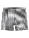 Ganni Gingham Seersucker Shorts