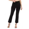 Ganni Seersucker Cropped Pants In Black In Black