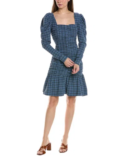 GANNI SEERSUCKER MINI DRESS
