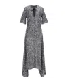 Ganni Sequined Stretch-mesh Maxi Dress In Gray