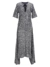 Ganni Sequined Stretch-mesh Maxi Dress In Purple