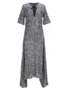 Ganni Sequined Stretch-mesh Maxi Dress In Purple