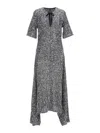 Ganni Sequined Stretch-mesh Maxi Dress In Purple