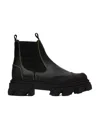 Ganni Sew Chelsea Boots In Black