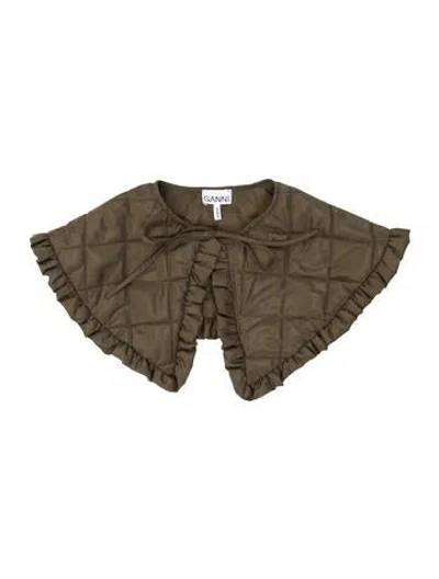 Pre-owned Ganni Shawl In Green