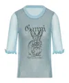 Ganni Sweater  Woman Color Gnawed Blue In Gray