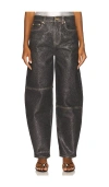 Ganni Shimmery Foil Denim Stary