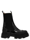GANNI SHINY ANKLE BOOTS BOOTS, ANKLE BOOTS BLACK