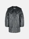 Ganni 'shiny' Black Nylon Jacket In Black