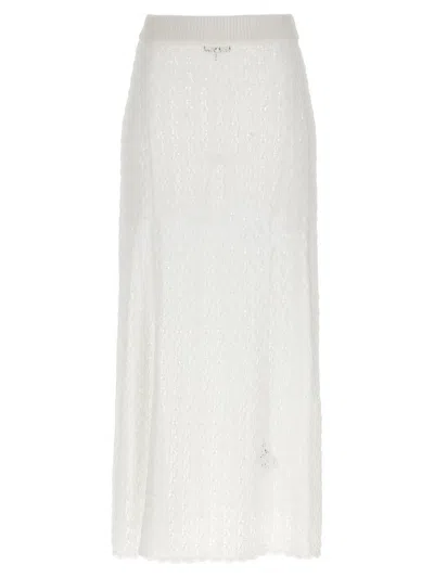 GANNI GANNI 'SHINY POINTELLE KNIT' SKIRT