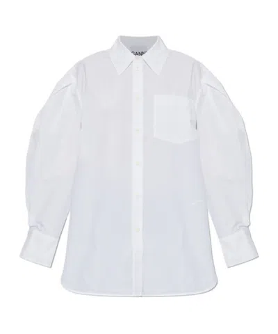 Ganni Shirt A1140032 11628-151 In White