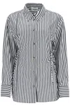Ganni "oversized Striped In Black