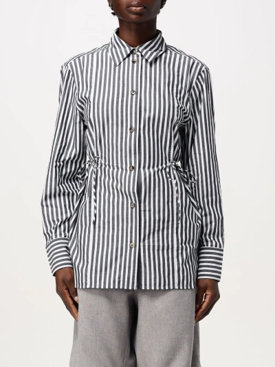 Ganni Shirt  Woman Color Black In Schwarz