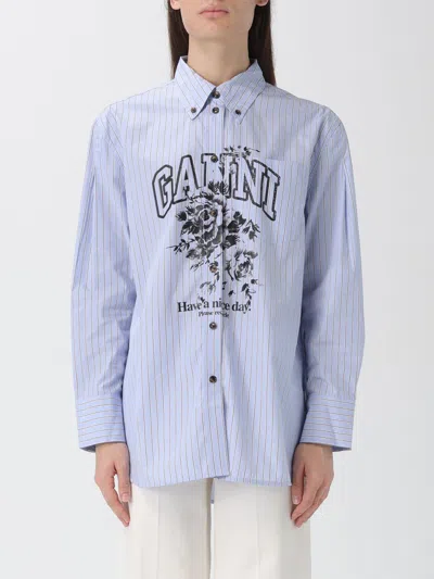 Ganni Shirt  Woman Color Blue