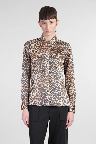 Ganni Shirt In Multicolor