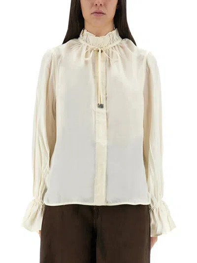 GANNI SHIRT WITH BOW